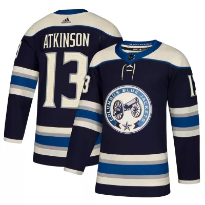 Men Columbus Blue Jackets Atkinson #13 NHL Jersey - uafactory