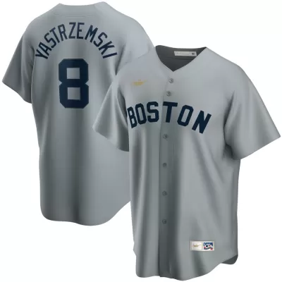 Men Boston Red Sox Gray MLB Jersey - uafactory