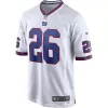 Men New York Giants Barkley #26 White Game Jersey - uafactory