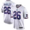 Men New York Giants Barkley #26 White Game Jersey - uafactory