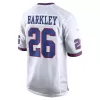 Men New York Giants Barkley #26 White Game Jersey - uafactory