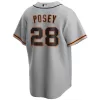 Men San Francisco Giants Gray MLB Jersey - uafactory