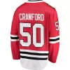 Men Chicago Blackhawks Crawford #50 NHL Jersey - uafactory