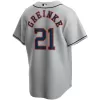 Men Houston Astros Gray MLB Jersey - uafactory