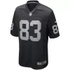 Men Las Vegas Raiders Waller #83 Black Game Jersey - uafactory