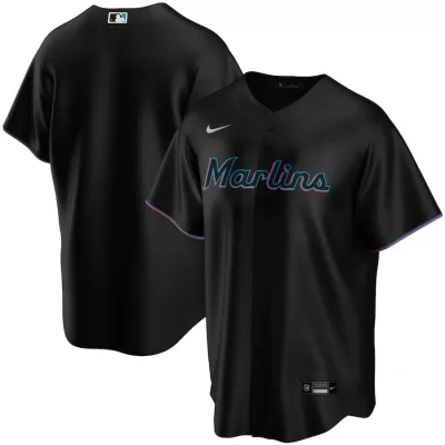 Men Miami Marlins Black Alternate MLB Jersey - uafactory