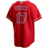 Men Los Angeles Angels Red Alternate MLB Jersey - uafactory