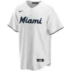 Men Miami Marlins Home White MLB Jersey - uafactory