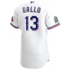 Men Texas Rangers Home White MLB Jersey - uafactory