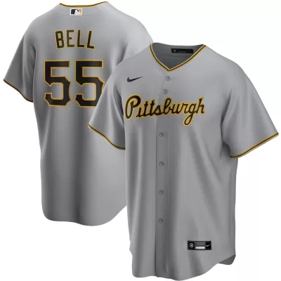 Men Pittsburgh Pirates Home Gray MLB Jersey - uafactory