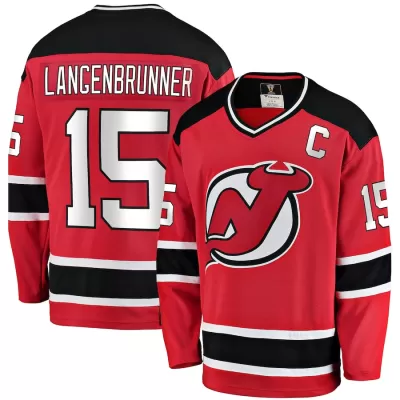 Men New Jersey Devils Langenbrunner #15 NHL Jersey - uafactory