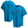 Men Miami Marlins Blue Alternate MLB Jersey - uafactory