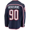 Men Columbus Blue Jackets Merzlikins #90 NHL Jersey - uafactory