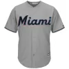 Men Miami Marlins Gray MLB Jersey - uafactory