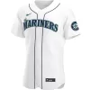 Men Seattle Mariners Home White MLB Jersey - uafactory