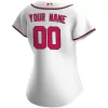 Women Washington Nationals Home White Custom MLB Jersey - uafactory