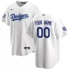 Men Los Angeles Dodgers Home White Custom MLB Jersey - uafactory