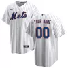 Men New York Mets Home White&Royal Custom MLB Jersey - uafactory