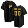 Men Pittsburgh Pirates Black Alternate Custom MLB Jersey - uafactory