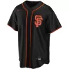 Men San Francisco Giants Black Alternate Custom MLB Jersey - uafactory