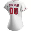 Women Los Angeles Angels Home White Custom MLB Jersey - uafactory