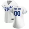 Women Kansas City Royals Home White Custom MLB Jersey - uafactory