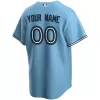 Men Toronto Blue Jays Light Blue Alternate Custom MLB Jersey - uafactory