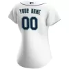 Women Seattle Mariners Home White Custom MLB Jersey - uafactory