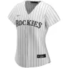 Women Colorado Rockies Home White&Purple Custom MLB Jersey - uafactory