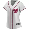 Women Washington Nationals Home White Custom MLB Jersey - uafactory