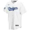 Men Los Angeles Dodgers Home White Custom MLB Jersey - uafactory