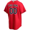 Men Cleveland Indians Red Alternate Custom MLB Jersey - uafactory