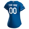 Women Los Angeles Dodgers Royal Alternate Custom MLB Jersey - uafactory