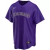 Men Colorado Rockies Purple Alternate Custom MLB Jersey - uafactory