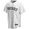 Men Colorado Rockies Home White&Purple Custom MLB Jersey - uafactory