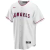 Men Los Angeles Angels Home White Custom MLB Jersey - uafactory