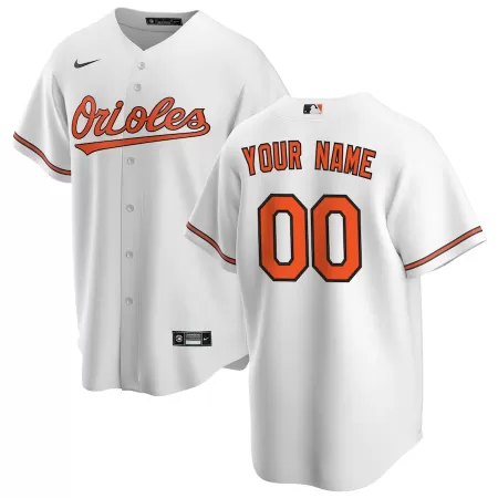 Men Baltimore Orioles Home White Custom MLB Jersey - uafactory
