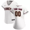 Women Arizona Diamondbacks Home White Custom MLB Jersey - uafactory