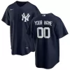 Men New York Yankees Navy Alternate Custom MLB Jersey - uafactory