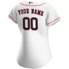 Women Houston Astros Home White Custom MLB Jersey - uafactory