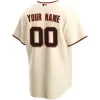 Men San Francisco Giants Home Cream Custom MLB Jersey - uafactory