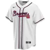 Men Atlanta Braves Home White Custom MLB Jersey - uafactory