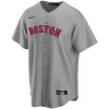 Men Boston Red Sox Gray Custom MLB Jersey - uafactory