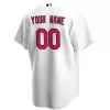 Men St. Louis Cardinals Home White Custom MLB Jersey - uafactory