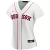 Women Boston Red Sox Home White Custom MLB Jersey - uafactory