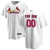 Men St. Louis Cardinals Home White Custom MLB Jersey - uafactory