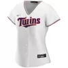 Women Minnesota Twins Home White Custom MLB Jersey - uafactory