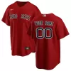 Men Boston Red Sox Red Alternate Custom MLB Jersey - uafactory