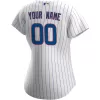 Women Chicago Cubs Home White&Royal Custom MLB Jersey - uafactory