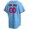 Men St. Louis Cardinals Light Blue Alternate Custom MLB Jersey - uafactory